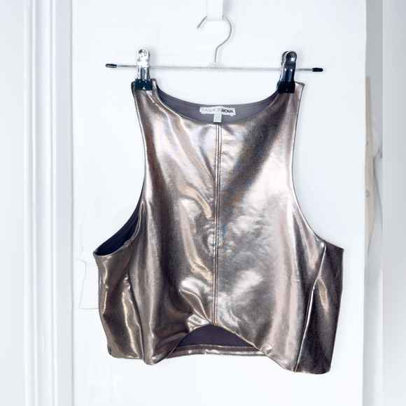 Metallic Rose Gold top [S/M] - Picture 1 of 3